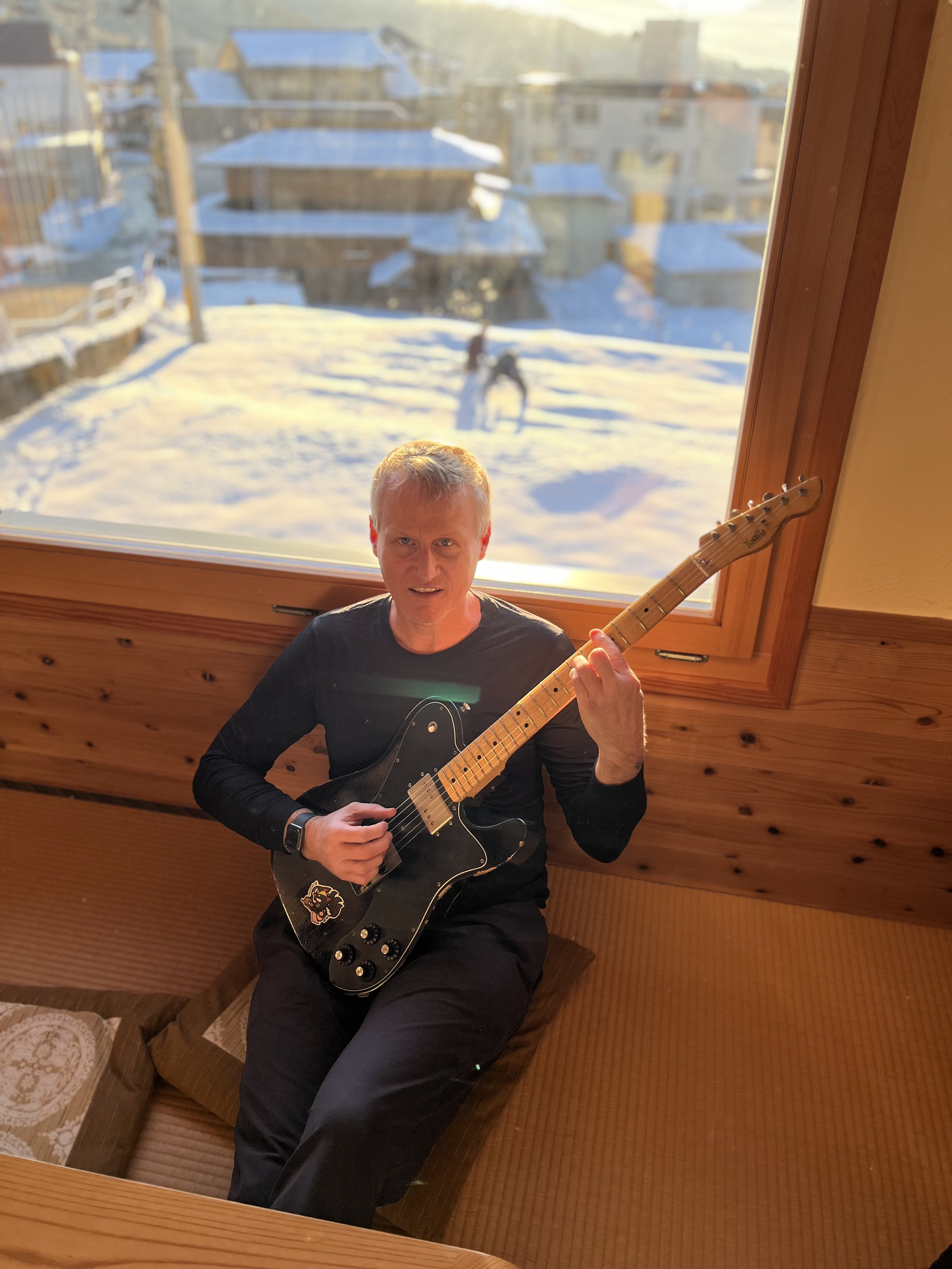 Lyndon playing guitar